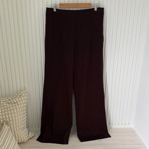 Coldwater Creek Wide Leg Women's Pants in Dark Brown